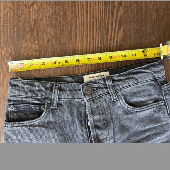 Reformation Cynthia High Rise Straight Long Jeans (25/32) - Picture 4 of 5